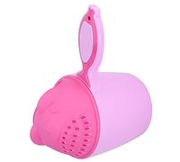 Tnfeeon Tasse de Shampoing pour bébé, Design de Dessin animé Mignon, Protection des Yeux, Rinçage Cascade Amovible pour Enfants et Tout-petits, Parfait pour le Lavage des Cheveux (PINK)