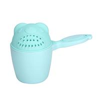 Tnfeeon Tasse de Shampoing pour bébé, Design de Dessin animé Mignon, Protection des Yeux, Rinçage Cascade Amovible pour Enfants et Tout-petits, Parfait pour le Lavage des Cheveux (GREEN)