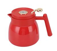 Tnfeeon Théière Thermique 880 Ml Isolée avec Affichage de la Température, Cafetière en Acier Inoxydable avec Filtre Fin pour Distributeur D'eau de thé glacé Chaud (rouge)