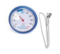 Tnfeeon Thermomètre de Piscine Mesure la Température de l'eau, Thermomètre de Piscine pour Spas et Spas Mesure la Température de l'eau Large Plage de 10 à 50 °C Bleu (A)