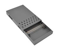 Tnfeeon Tiroir à café, Boîte à café Extractible en Acier Inoxydable, Base Ergonomique en Caoutchouc, Idéal pour l'élimination du Marc de à la Maison ou au Bureau (GRAY)