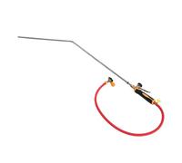 Tnfeeon Torche à Gaz à Baguette Courbée pour épilation Intégrée, Conception Courbée Ergonomique, Outil d'élimination des Mamelles de Bétail avec Acier Inoxydable et Silicone pour Brûleur de Poils