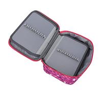 Tnfeeon Trousse à Crayons de Couleur à 72 Trous, Organisateur à Fermeture éclair Bleue Pouvant Contenir 72 Crayons, Sac de Voyage Compact pour Artistes étudiants, Rangement de Fournitures (pièces)