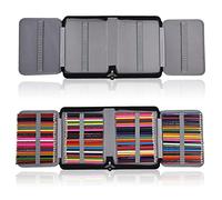 Tnfeeon Trousse à Crayons de Grande capacité, Organisateur en Cuir PU, 150 Emplacements pour Fournitures Artistiques, Idéal pour Les étudiants et Les Artistes (Pink)