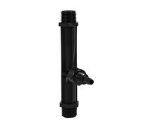 Tnfeeon Tube d'injecteur d'engrais de 1/2" 3/4" 1" Tube d'injecteur d'engrais d'irrigation de Jardin de Venturi d'outil d' Noire en Plastique(1/2'')