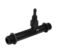 Tnfeeon Tube d'injecteur d'engrais de 1/2", 3/4", 1", Tube d'injecteur d'engrais d'irrigation de Jardin de Venturi d'outil d' Noire en Plastique(1'')