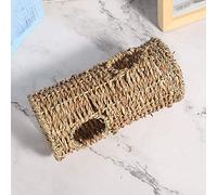 Tnfeeon Tube Tunnel de Paille été Respirant Petit Animal Jouet à Mâcher Eau Herbe Accessoire pour Animaux de Compagnie pour Hamsters Chinchillas écureuils 20 X 10 X 10 Cm