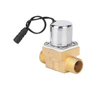 Tnfeeon Valve de Capteur d'urinoir de Salle de Bains, électrovanne en Laiton 6V, Facile à Utiliser et Durable, Idéale pour les Gares et les Hôtels (B Valve droite en cuivre pour urinoir (entrée et)