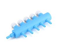 Tnfeeon Valve de Dérivation de Pompe à Air d'aquarium, Adaptateur de Pompe à Oxygène en Plastique avec Séparateur Réglable pour Aquariums, Vanne de Contrôle à 3 Voies pour Aquariophiles (5 têtes)