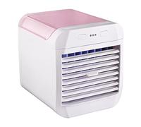 Tnfeeon Ventilateur de Climatiseur Portable, Mini Climatiseur 3 Vitesses, Refroidisseur d'air Personnel avec Humidificateur pour Chambre, Bureau, Bureau, Camping (Rose)