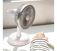 Tnfeeon Ventilateur électrique Vintage, Ventilateur de Bureau USB Rétro Portable avec Couvercle Amovible pour le Bureau à Domicile et la Salle de leu clair)