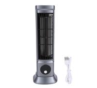 Tnfeeon Ventilateur Tour, Ventilateurs Tour C Ventilateur sur Pied Rechargeable avec Base Amovible pour Bureau à Domicile Chambre à Coucher sans Lame à Faible Bruit 30 DB USB au Sol Nan