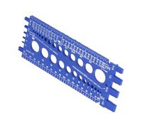 Tnfeeon Vérificateur de Jauges de Filetage de Boulon d'écrou, Outil en Plastique Robuste, Recherche de Taille Facile pour une Utilisation en Atelier et en Garage (BLUE)