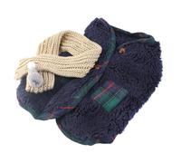 Tnfeeon Vêtements d'hiver pour Chien, Tenue en Polaire épaisse Offrant Un Ajustement Parfait pour Les Petites Races comme Le Caniche Bichon frisé de Poméranie avec écharpe Assortie pour Garder au (M)