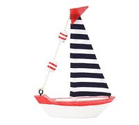 Tnfeeon Voilier en Bois, Modèle de Bateau à Voile 5.9x4.3in pour Les Décorations d'intérieur