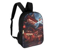 TNFHSOFT Architecture japonaise Sac À Dos,Dessin Sac À Dos Ordinateur Portable Avec Épais Bretelles Et Poignée,les Voyages Cartable Épaule Pour Adolescents,Garçons,Filles 17inch