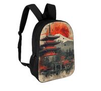 TNFHSOFT Architecture japonaise Sacs À Dos Sac À Dos Scolaire Pour Enfants Sac D'école Imprimé En 3D Sac D'école Pour Garçons Élèves Du Primaire Et Du Collège 17pouce