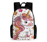 TNFHSOFT Cartable La Licorne Enfants Sacs À Dos Enfants Pour Garcon Fille Scolaires Backpack Sac À Dos Grande Capacité Adolescents Garçons Ordinateur Pour Affaires Voyages Scolaire