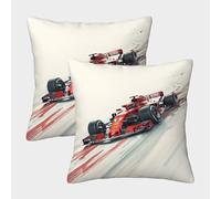 TNFHSOFT Courses de Chevaux Housse De Coussin Ensemble De 2 Print Housse De Coussin Décorative Confort Et Douceur Garantis Housses De Coussin Lavables en Machine 45x45cm