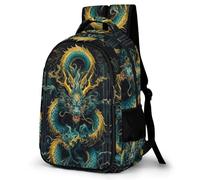 TNFHSOFT Dragon Sac À Dos Pour Enfants Sac À Dos Amusant À La Mode Pour Garçons Et Adolescents Imprimé En 3D Dragon japonais Sacs D'école Pour Garçons 17pouce