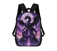 TNFHSOFT Dragon Sacs À Dos Sac À Dos Scolaire Pour Enfants Sac D'école Imprimé En 3D Sac D'école Pour Garçons Élèves Du Primaire Et Du Collège 17inch