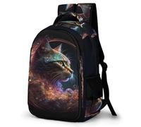 TNFHSOFT Le Chat Étudiant Sacs À Dos, Cute Animauxs Sac À Dos Enfant ,Adolescents Sac De Voyage Garçon Filles,CArtable Primaire Avec Poche Cachée Sur Le Côté 17inch