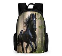 TNFHSOFT Le cheval Sac À Dos Pour Enfants Filles Garçons, Sac À Dos, Sac À Dos, École Primaire, Parfait Pour La Rentrée Scolaire Ou Pe, Les Cadeaux Et Les Voyages 42x30.5cm