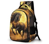 TNFHSOFT Le Cheval Sacs À Dos Garçons Filles Secondaire CArtables Art Sac À Dos Pour Junior Elementary Rucksack