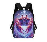 TNFHSOFT Le Crabe Sacs À Dos Garçons Filles Secondaire Cartables Sac À Dos Pour Junior Elementary Rucksack 17pouce