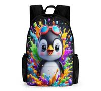 TNFHSOFT Le pingouin Sacs À Dos Garçons Filles Secondaire Cartables Cute Animauxs Sac À Dos Pour Junior Elementary Rucksack 42x30.5cm