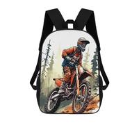 TNFHSOFT Motocross véhicules Sac À Dos,Dessin Sac À Dos Ordinateur Portable Avec Épais Bretelles Et Poignée,les Voyages Cartable Épaule Pour Adolescents,Garçons,Filles 17inch