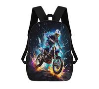 TNFHSOFT Motocross véhicules Sacs À Dos Pour Enfants Sacs D'école Pour La Maternelle Secondaire Sac À Dos Pour Enfants D'âge Préscolaire Sacs À Dos De Marche 17pouce