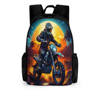 TNFHSOFT Motos Sac À Dos Pour Enfants, CArtable, CArtable Vélo de montagne Fille Primaire, Sac À Dos Scolaire, Grande Capacité, Cadeau Pour Fille Et GarçOn 42x30.5cm