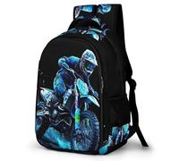 TNFHSOFT Motos Sacs À Dos Pour Enfants, Imprimé Sac De Voyage Étanche Étudiant CArtable Livre, Motos Sac Mode Pour Maternelle Ou Primaire One Size