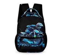 TNFHSOFT Sac À Dos Motos Léger Sac A Dos Scolaire Dessin Vélo de montagne Pour Adolescents CArtable Filles Voyage Collège Randonnée Loisir,Cadeau Pour Enfants