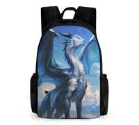 TNFHSOFT Sacs À Dos Filles Sac À Dos D'école Pour Enfants Le Le dragon volant Sac D'école Imprimé En 3D Dinosaureses Sac D'école Pour Les Élèves Du Primaire Et Du Collège