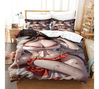TNFHSOFT Sexy Girl Corps Parure De Lit 3 Pièces 1x Housse De Couette Et 2 Taies, Bedding Microfibre Ensemble De Draps () -Single(140x200cm)