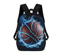 TNFHSOFT Sport de basketball Cartables D'école Imprimés En 3D Mouvement Sacs À Dos Pour Enfants Sac D'école Pour Garçons Filles Élémentaire Et Moyen 17pouce