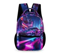TNFHSOFT Voitures de sport CArtables D'école Imprimés En 3D Voitures de course Sacs À Dos Pour Enfants Sac D'école Pour Garçons Filles Élémentaire Et Moyen