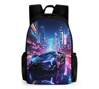 TNFHSOFT Voitures de sport CArtables Imprimés En 3D Voitures de course Sacs À Dos Scolaires Garçons Filles Sac À Dos Personnalisé Sac D'école Primaire Étudiant Enfants Bookbag