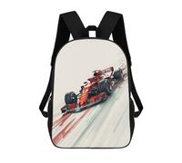 TNFHSOFT Voitures de sport Sac À Dos,Dessin Courses de chevaux Sac À Dos Ordinateur Portable Avec Épais Bretelles Et Poignée,les Voyages Cartable Épaule Pour Adolescents,Garçons,Filles 17inch