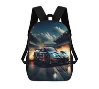 TNFHSOFT Voitures de sport Sacs À Dos Pour Enfants Courses de chevaux Sacs D'école Pour La Maternelle Secondaire Sac À Dos Pour Enfants D'âge Préscolaire Sacs À Dos De Marche 17pouce