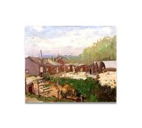 TNGHHSGA Camp De DéTachement D'Aide Volontaire Portrait Réaliste et Scènes de Guerre de John Lavery - Art Irlandais Classique sur Toile pour Décoration Murale 60x72cm Sans cadre