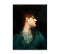 TNGHHSGA ChèRe Dame DéDain Portrait RéAliste Et ScèNes De Guerre De John Lavery - Art Irlandais Sur Toile Pour DéCoration Murale 30x39cm Sans cadre