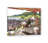 TNGHHSGA Discours Lors D'Un Rassemblement Du Parti LibéRal Portrait Réaliste et Scènes de Guerre de John Lavery - Art Irlandais Classique sur Toile pour Décoration Murale 70x84cm Encadrée