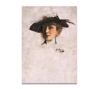TNGHHSGA éTude De Portrait Portrait Réaliste et Scènes de Guerre de John Lavery - Art Irlandais Classique sur Toile pour Décoration Murale 40x56cm Sans cadre