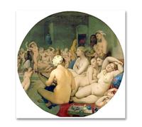 TNGHHSGA IIngres Tableaux célèbres Le bain turc Impression sur toile Reproductions Œuvre d'art néoclassique Art mural pour salon 60 x 60 cm sans cadre