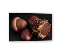 TNGHHSGA Pommes De Pin éClatantes Fruit Frais & Paysage Photo Réelle - Toile Imprimée Dynamique pour Décoration Murale 40x60cm Encadrée