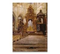 TNGHHSGA Pont Des Arts Portrait Réaliste et Scènes de Guerre de John Lavery - Art Irlandais Classique sur Toile pour Décoration Murale 60x84cm Sans cadre