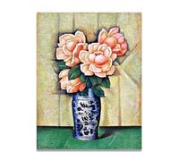 TNGHHSGA Rosen In Einer Blauen VaseAlfredo Ramos Martínez : Peintre Mexicain-Français-Américain, Muraliste - Toile pour Décoration Maison 20x26cm Sans cadre